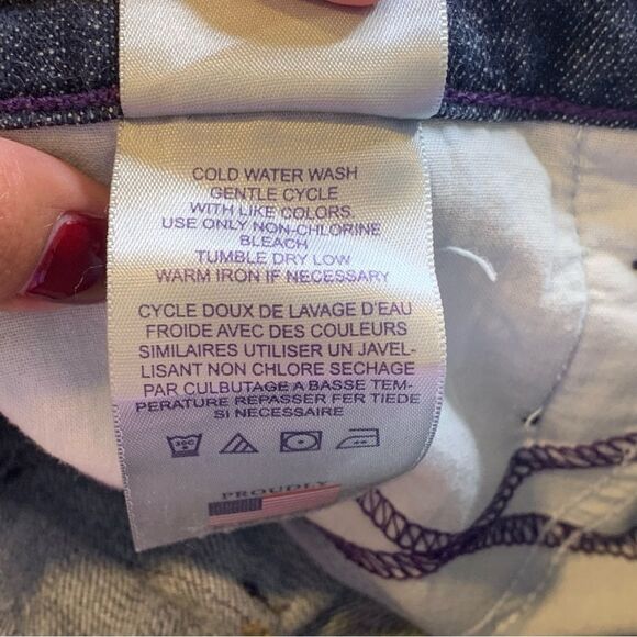 NYDJ Capri Jeans Dark Denim Color Size 10 - Picture 8 of 10